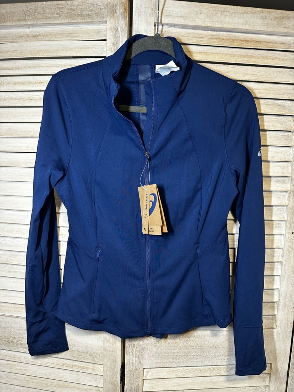 NWT Asics Knit Back Mesh Yoga Athletic Jacket